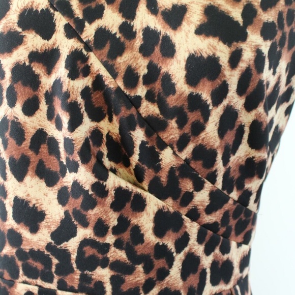 Isabella DeMarco Tahari Levine Leopard Print Dress - Picture 3 of 8